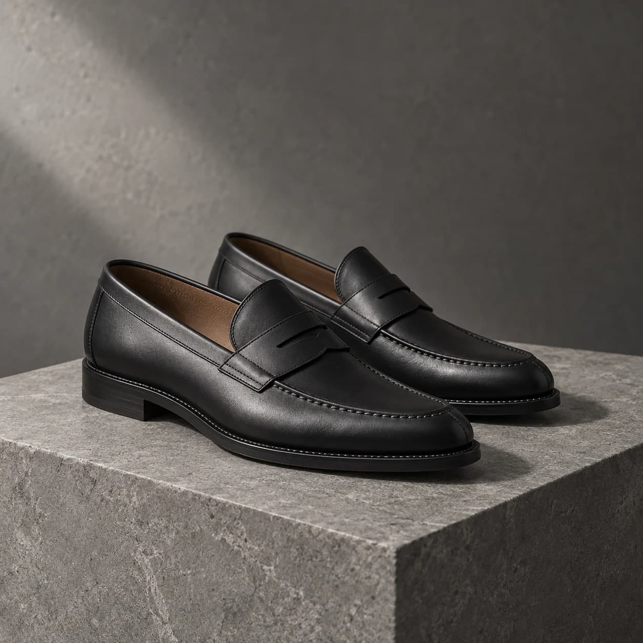Leather Penny Loafers — фотография 1