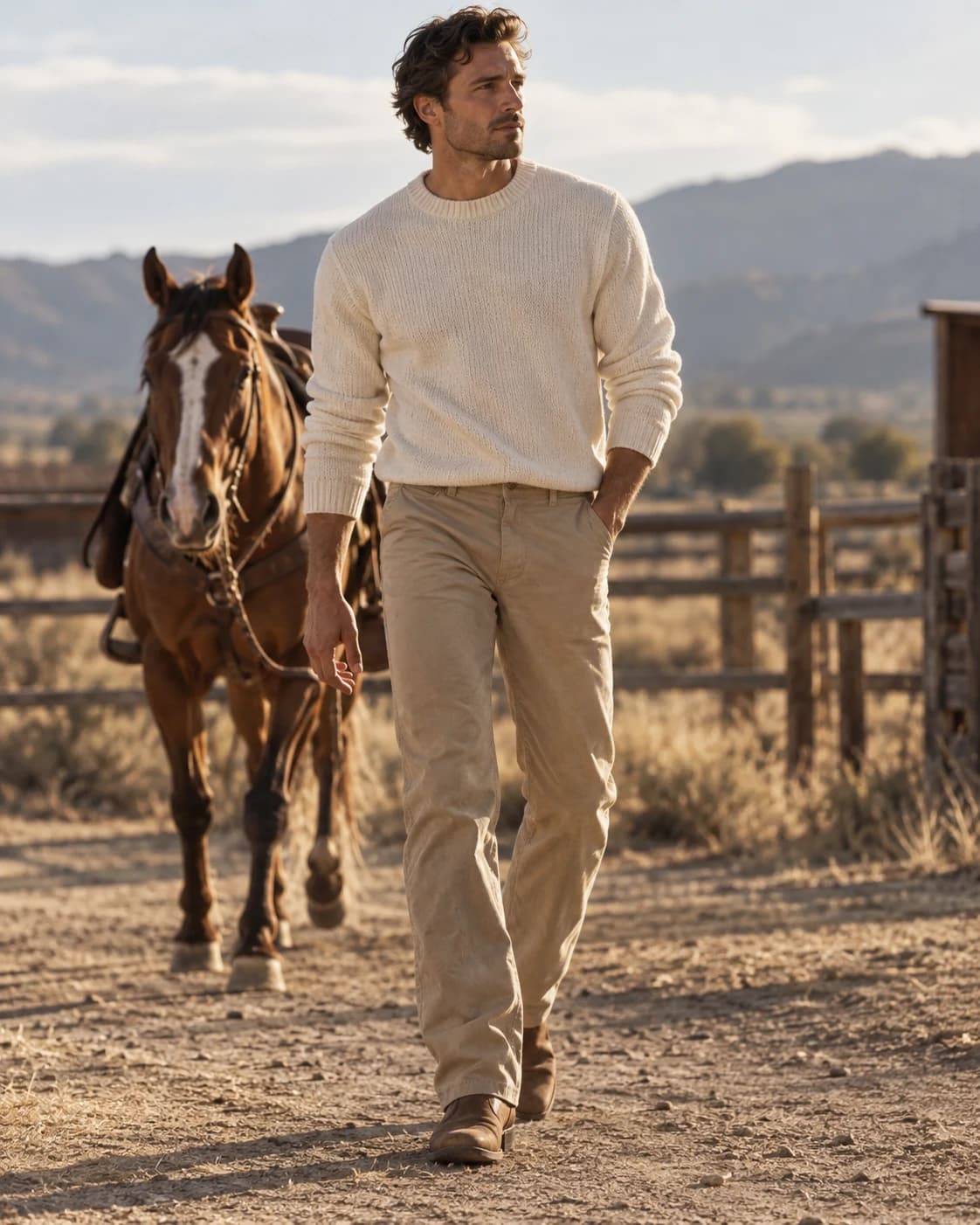 Sandstone Canvas Trousers — фотография 1