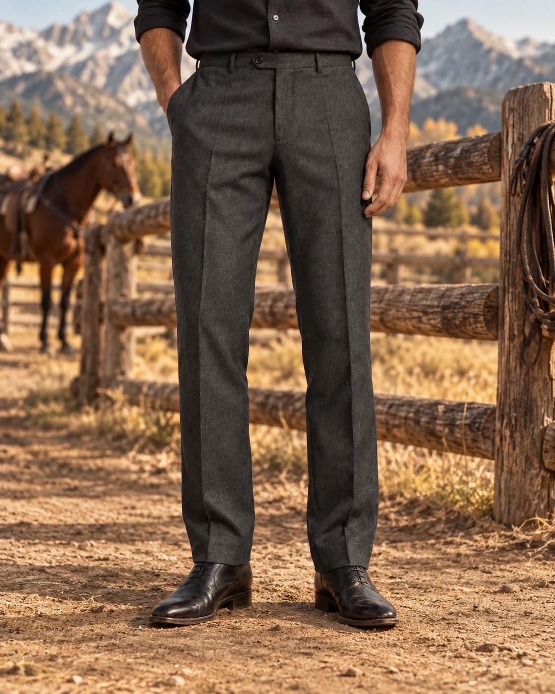 Wool Tailored Trousers — фотография 1